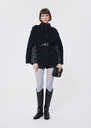 Majorelle cloak midnight blue double-faced wool Night TARA JARMON UK