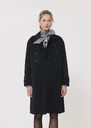 Maeline coat black double-sided wool Black TARA JARMON UK
