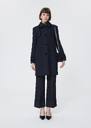 Mado Coat midnight blue woolen cloth Night TARA JARMON UK