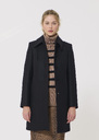 Madeline coat black woolen cloth Black TARA JARMON UK