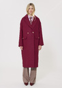 Milo Coat red wool cloth Garnet TARA JARMON UK