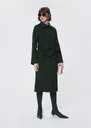 Martino Coat double-sided wool green Vert anglais TARA JARMON UK