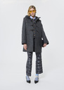 Manoelli Coat grey woolen cloth Grey TARA JARMON UK
