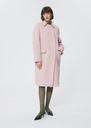 Marguerite Coat pink in bouclé wool Pink TARA JARMON UK