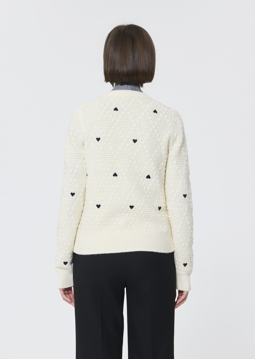 Guy Vest ecru wool with a cashmere feel Off-white TARA JARMON UK