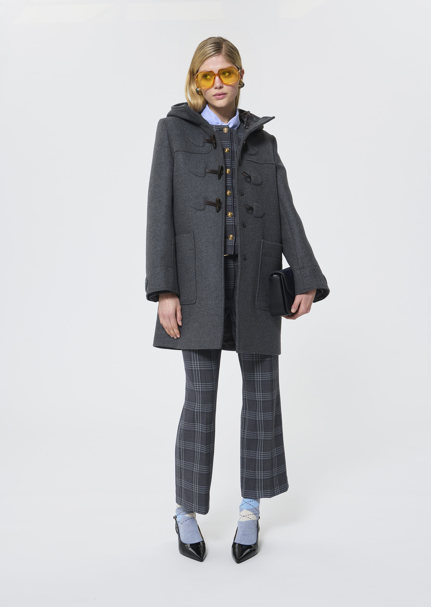 Manoelli Coat grey woolen cloth Grey TARA JARMON UK