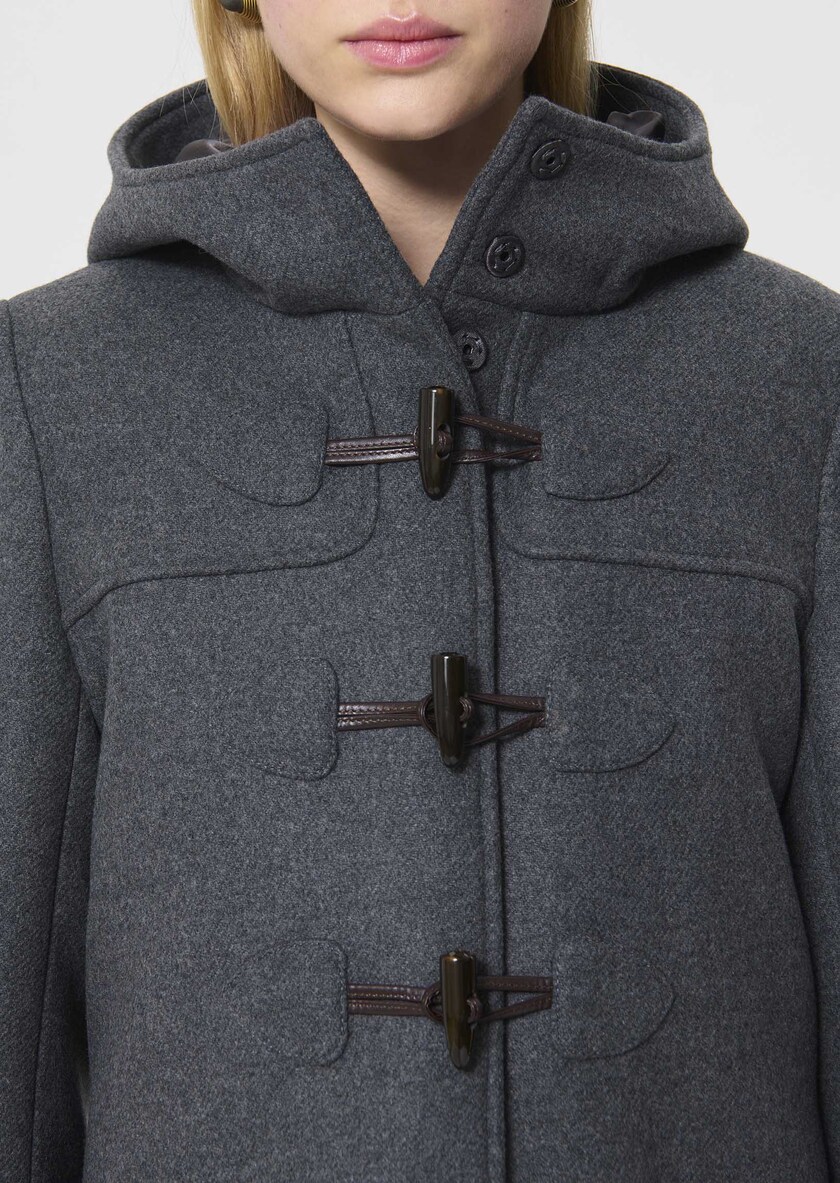 Manoelli Coat grey woolen cloth Grey TARA JARMON UK