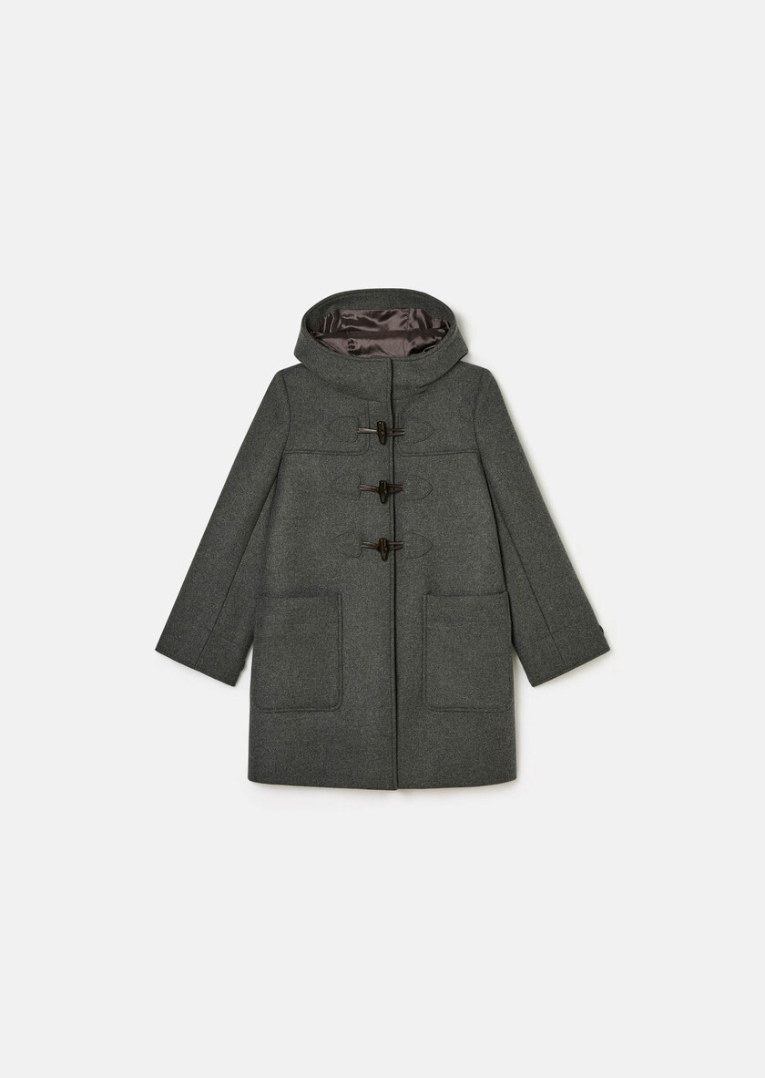 Manoelli Coat grey woolen cloth Grey TARA JARMON UK