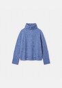 Pocciolia Sweater sky blue in wool and alpaca Black, Blush, Horizon, Off-white TARA JARMON UK