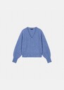 Paz sweater sky blue in wool and alpaca Almond, Black, Blush, Horizon, Lemon yellow, Night, Off-white, Old pink TARA JARMON UK