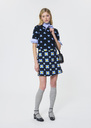 Jessy Skirt midnight blue floral print Night TARA JARMON UK