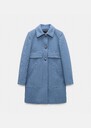 Marley Coat sky blue woolen cloth Horizon TARA JARMON UK