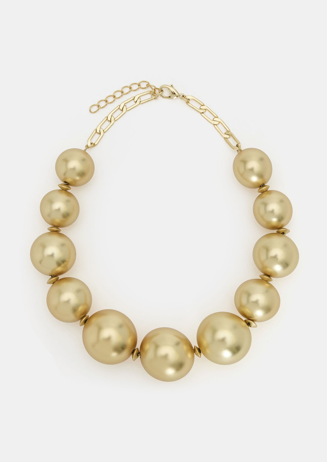 Belladonna Necklace golden with large pearls Gold TARA JARMON UK