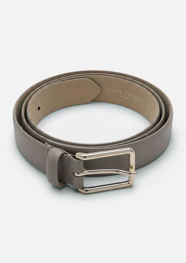 Louise Belt ecru smooth leather Craie TARA JARMON UK
