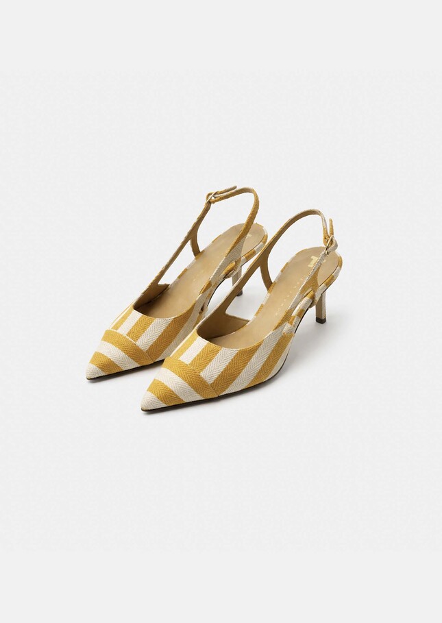 Ketty pumps yellow with stripes Mimosa TARA JARMON UK