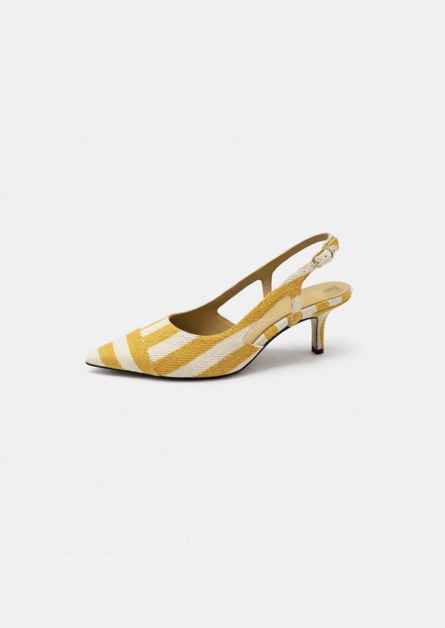 Ketty pumps yellow with stripes Mimosa TARA JARMON UK