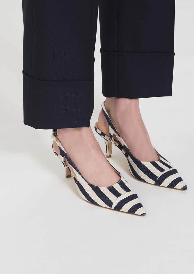 Ketty pumps navy blue stripes Night TARA JARMON UK