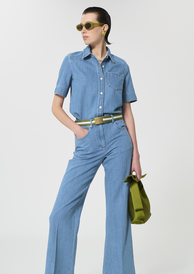 Cruz Shirt blue denim Denim TARA JARMON UK