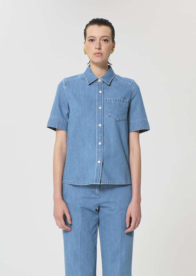 Cruz Shirt blue denim Denim TARA JARMON UK