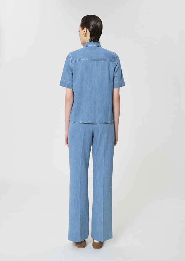 Cruz Shirt blue denim Denim TARA JARMON UK