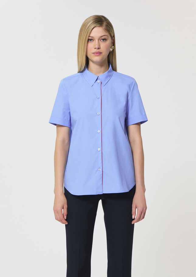 Cassie shirt sky blue poplin Horizon TARA JARMON UK