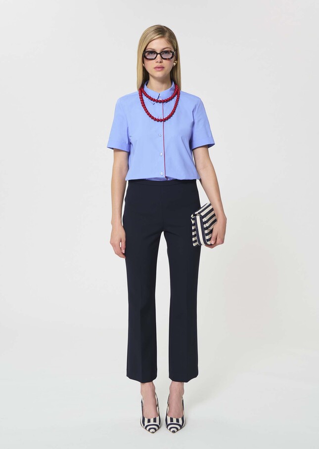 Cassie shirt sky blue poplin Horizon TARA JARMON UK