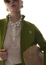 Belladonna Necklace ecru with large beads Off-white TARA JARMON UK