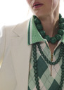 Bellissima Necklace green with large pearls Green TARA JARMON UK
