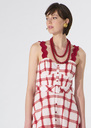 Betty Necklace red with large pearls Cerise, Green, Horizon TARA JARMON UK