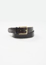 Léa Belt brown crocodile-embossed leather Chocolate TARA JARMON UK