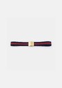 Lucas Belt navy blue stripes Night TARA JARMON UK