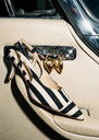 Ketty pumps navy blue stripes Night TARA JARMON UK