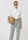 Candyce shirt ecru ribbed cotton Off-white TARA JARMON UK