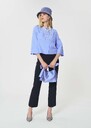 Cloé shirt sky blue poplin Horizon TARA JARMON UK