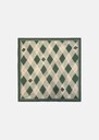 Ethan scarf green printed cotton Jade TARA JARMON UK