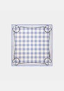 Eddie Scarf sky blue gingham cotton Horizon TARA JARMON UK