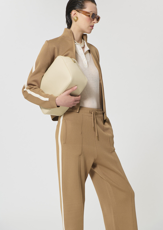 Gabrielle vest beige technical mesh Miel TARA JARMON UK