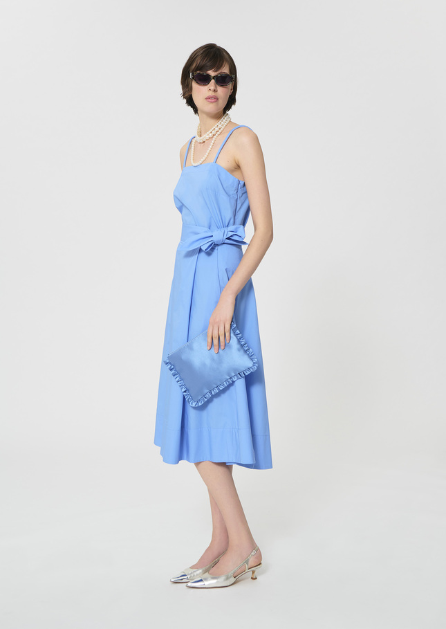 Jolly Skirt sky blue poplin Horizon TARA JARMON UK