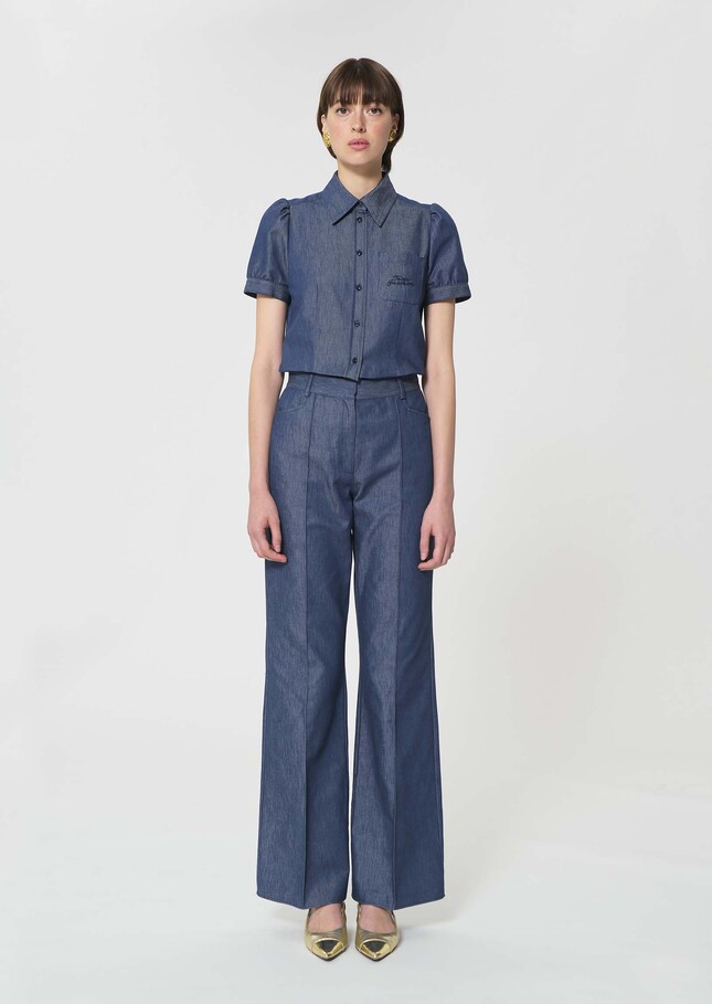 Premier Trousers light blue denim Denim TARA JARMON UK