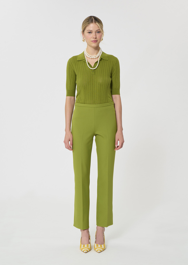 Paulin Trousers green double canvas Pomme TARA JARMON UK