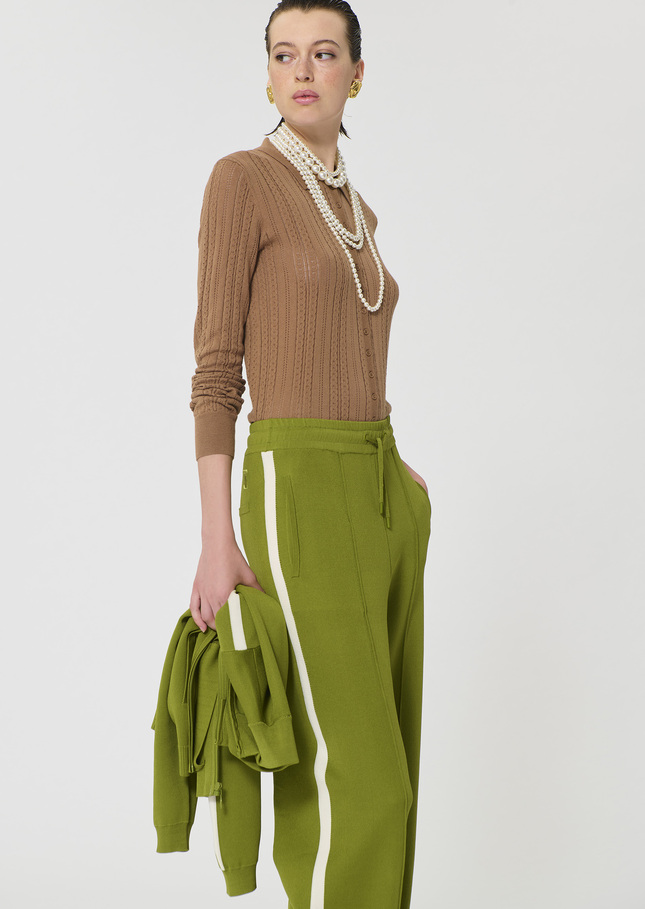 Paco sweater beige silky cotton Miel TARA JARMON UK