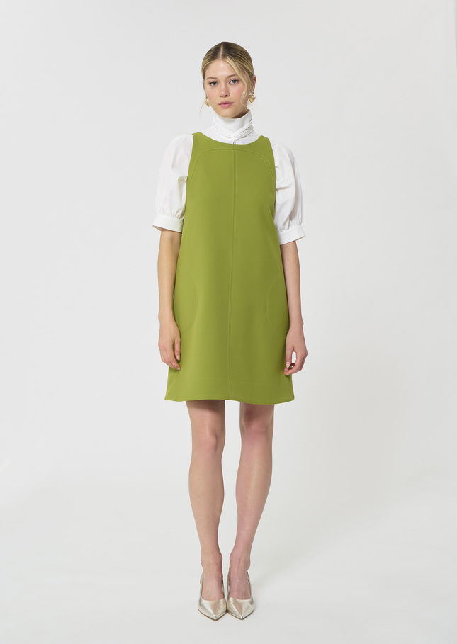 Rodney Dress green double canvas Pomme TARA JARMON UK