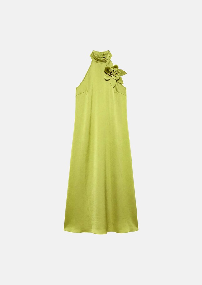 Rosso Dress green satin Anis TARA JARMON UK