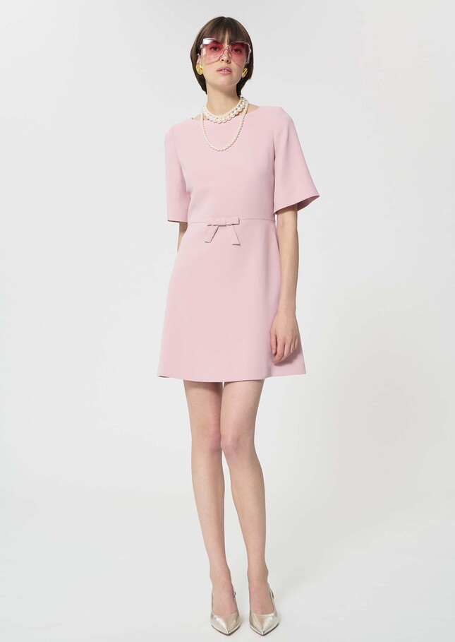 Romina dress pale pink in fluid crepe Blush TARA JARMON UK