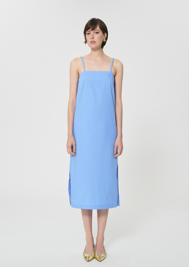 Rosabella dress sky blue poplin Horizon TARA JARMON UK