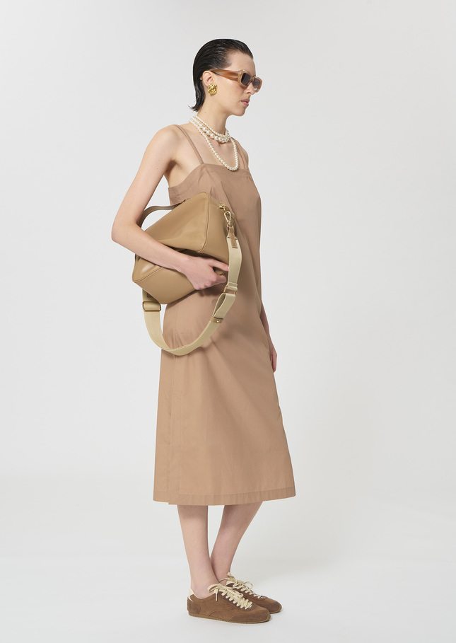 Rosabella dress beige poplin Miel TARA JARMON UK