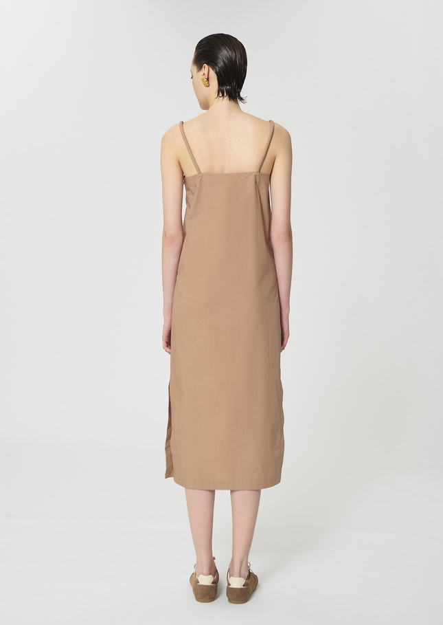 Rosabella dress beige poplin Miel TARA JARMON UK