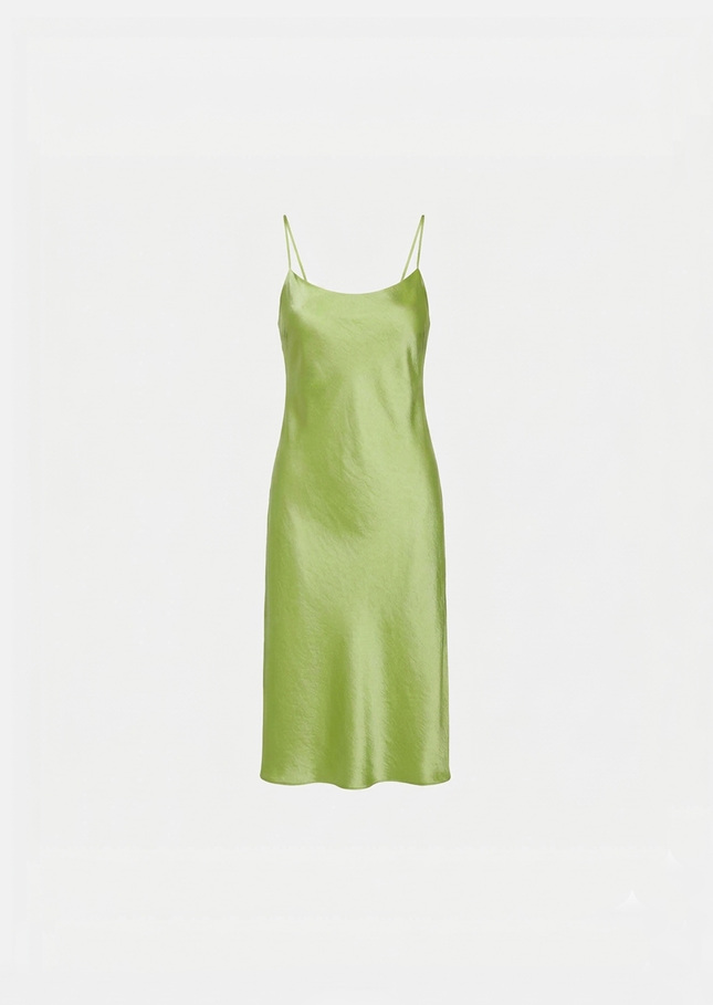 Reane dress green satin Anis TARA JARMON UK