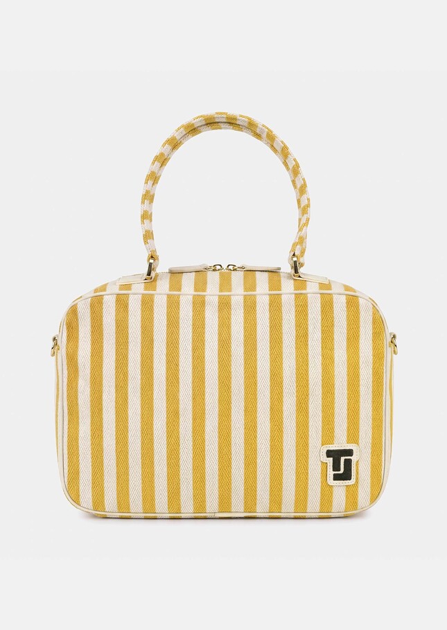 Solal bag yellow with stripes Mimosa TARA JARMON UK