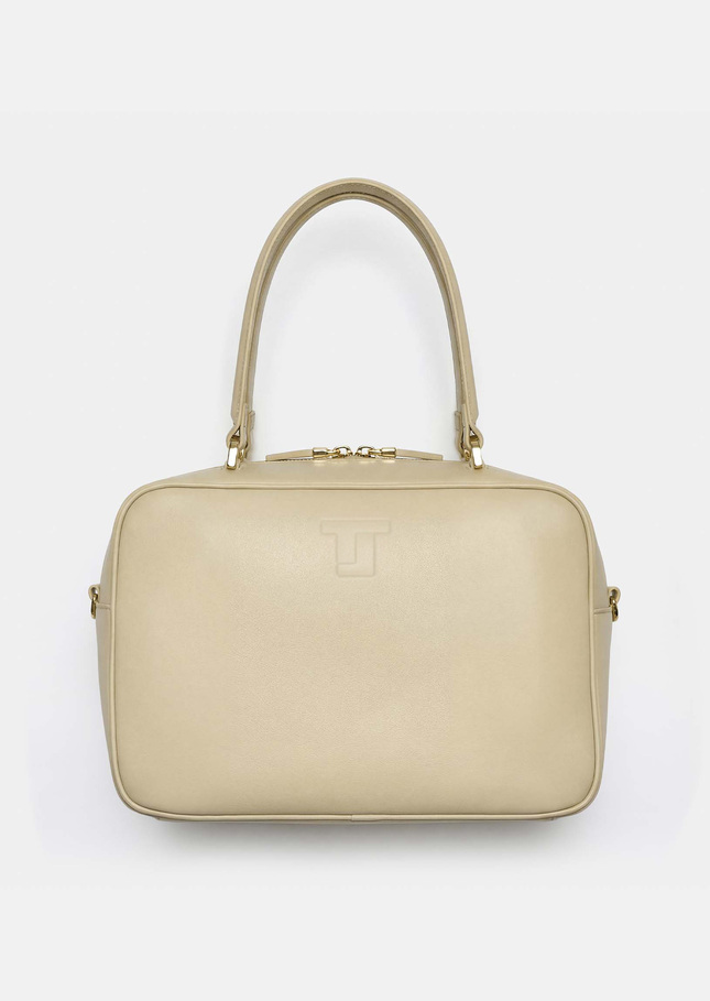 Solal bag ecru smooth leather Craie TARA JARMON UK